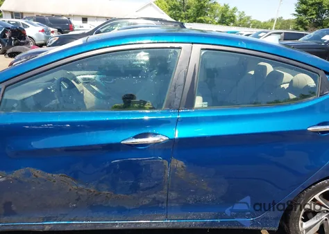 2014 Hyundai Elantra Limited from USA, damaged, VIN KMHDH4AE1EU057864